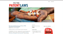 Desktop Screenshot of fixthepatentlaws.org